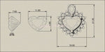 Purple Heart February Birthstone Jewelry Amethyst Pendant Purple Heart Pendant Love Pendant in Yellow Gold - Lianne Jewelry