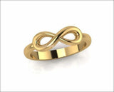 Infinity Gold Ring, Infinity Band, Infinity Knot Ring, Infinity Promise Ring For Her, Gold Promise Rings, Yellow Gold Infinity Ring - Lianne Jewelry