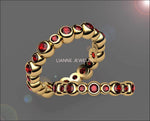 Eternity Ruby Ring, Red Ruby Anniversary Ring, Ruby Anniversary Ring Rose Gold - Lianne Jewelry