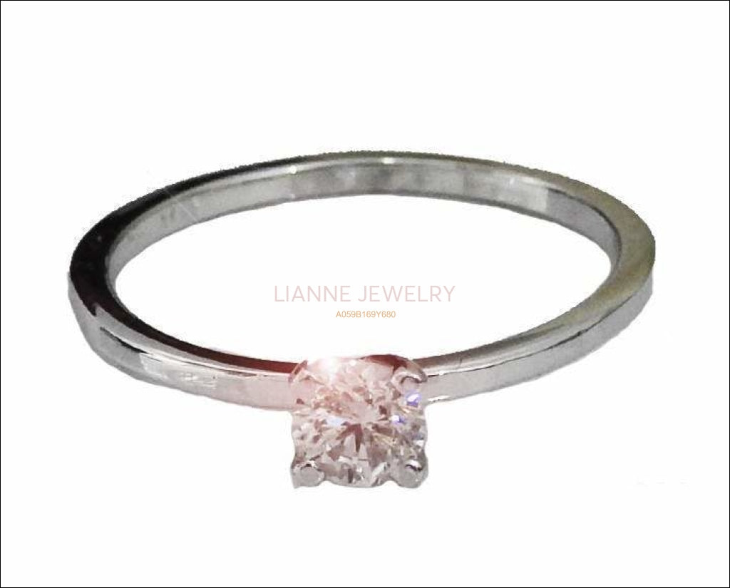 Diamond ring Solitaire Ring Gold Ring Unique Ring Engagement Ring Solitaire Ring  Diamond Ring full Brilliance - Lianne Jewelry