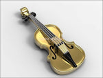 Violin Pendant 14K Or 18K Yellow & White Gold Music Teacher Gift Violin Charm Antique Gold Music Themed Pendant Music Instrument Jewelry - Lianne Jewelry