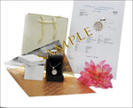Girlfriend gift Diamond Pendant Solitaire Pendant 5.7 mm 3/4 carat 14K Yellow gold chain included  Minimalist pendant - Lianne Jewelry