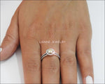 Vintage Diamond ring Gold ring Unique 0.43 carat Fancy Yellow Diamond in double shank Pave ring in White gold - Lianne Jewelry