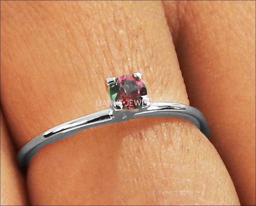 Genuine Ruby engagement ring White gold Unique ruby ring Deep Red Ruby Promise Ring Dainty vintage ring 14k & 18k September Birthstone - Lianne Jewelry