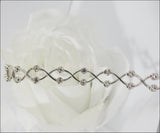 Diamond Bracelet Twist Infinity Bracelet Link Bracelet Diamond Bracelet 18K White gold  8.20 Grams  18 cm, 7.2" inces - Lianne Jewelry