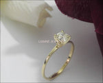 Diamond ring  Gold ring Engagement ring Solitaire Ring Diamond Ring in 14K Yellow Gold - Lianne Jewelry