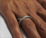 Gold ring Eternity Ring anniversary ring Anniversary Gift 115 Diamonds E-F/VVS - Lianne Jewelry