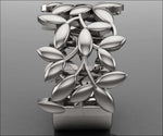 Filigree Ring, Filigree Flower Ring, Filigree Silver Band, Plumeria Flower Ring - Lianne Jewelry
