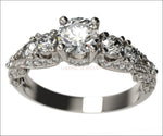 5 Stone Diamond Ring, 5 Stone Engagement Ring, 5th Anniversary Ring, Unique Anniversary Ring, Anniversary Diamond Ring, Diamond Ring - Lianne Jewelry
