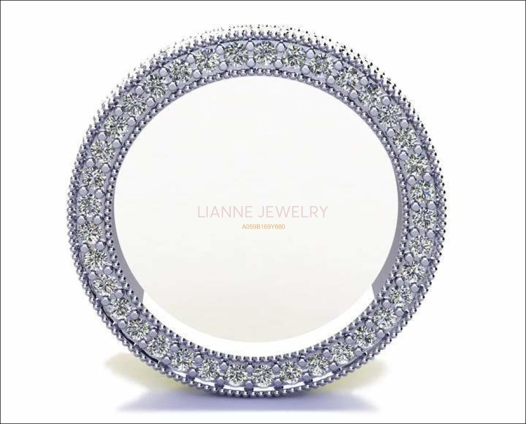 Gold ring Eternity Ring anniversary ring Anniversary Gift 115 Diamonds E-F/VVS - Lianne Jewelry