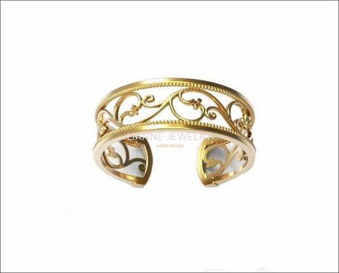 Milgrain Wedding Band 14k Gold Ring, wedding ring, Filigree Band, Anniversary Band - Lianne Jewelry