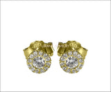 Martini Earrings, Gold Diamond Earrings, Celtic Earrings Gold, 14k Gold Diamond Earrings, Celtic Jewelry Women, Gold Diamond Stud Earrings - Lianne Jewelry