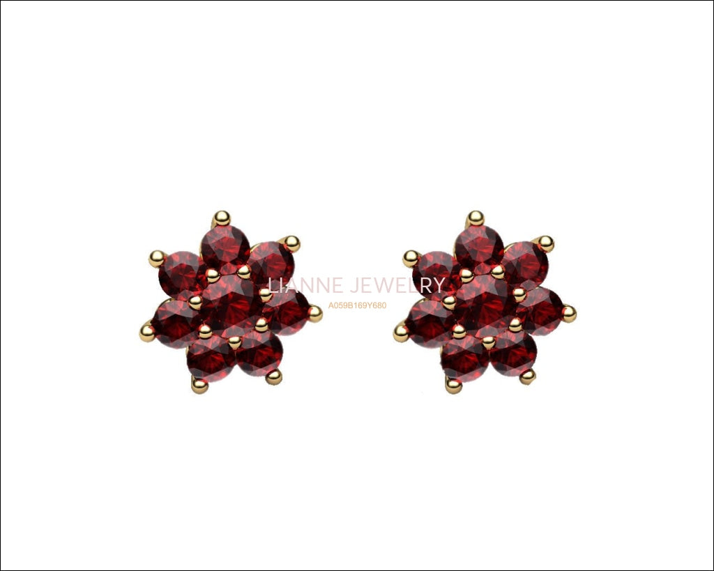 1.90 ct Top of the Line Ruby Earrings Genuine Rubies Pigeon Blood Red Stud Earrings - Lianne Jewelry