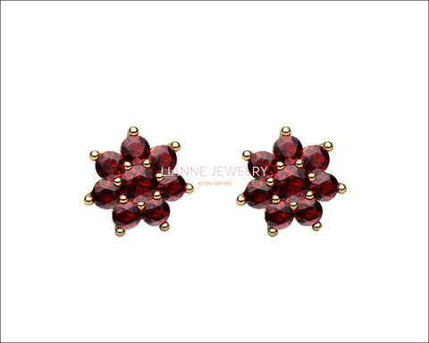 1.90 ct Top of the Line Ruby Earrings Genuine Rubies Pigeon Blood Red Stud Earrings - Lianne Jewelry