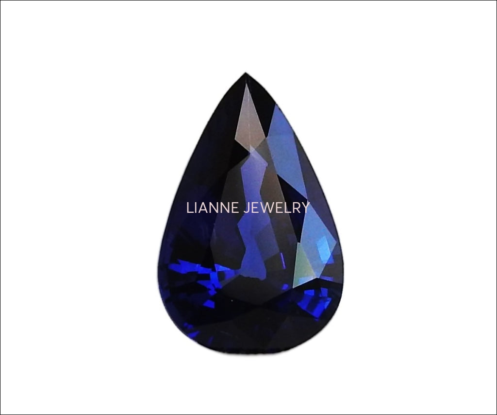 Fine Quality Gemstone Blue Sapphire Certified by GRS 4.28 ct Pear Shape Genuine Sri Lanka Sapphire for Sapphire Pendant or Sapphire Ring - Lianne Jewelry