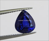 Pear Sapphire For Pear Engagement Ring Blue Sapphire Ring Pear cut Certified by GIA Not Heated Blue Gemstone for Gemstone Collectors - Lianne Jewelry