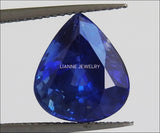Pear Sapphire Loose Gemstone Blue Sapphire  Certified by GIA 6.45 ct Pear Shape Genuine Sapphire for Gemstone Collectors - Lianne Jewelry
