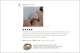 18K Sapphire Edwardian Filigree Flower Unique Diamond Engagement Ring 6 prongs - Lianne Jewelry