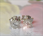 18K gold Earrings 18K White gold Earrings Celtic Earrings Diamond Earrings Stud Earrings Martini Earrings 0.28ct Anniversary - Lianne Jewelry