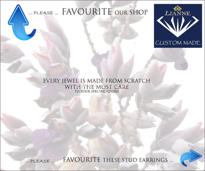 Genuine Ruby Earrings Tulip Studs Bridesmaid Gift Genuine Ruby stud Earrings 4 mm Earring Yellow gold 18K Gold - Lianne Jewelry