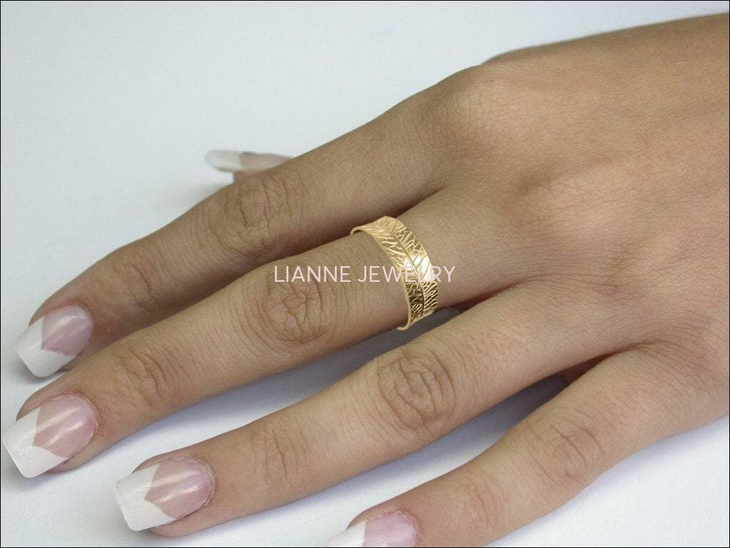 14K Milgrain Band, 7mm Wide Band, Engraved Band, Wedding Band, Gift for Her or Gift for Him - Lianne Jewelry