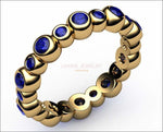 Sapphire Bella Ring 20 stones 18K Yellow Gold for your Love One - Lianne Jewelry